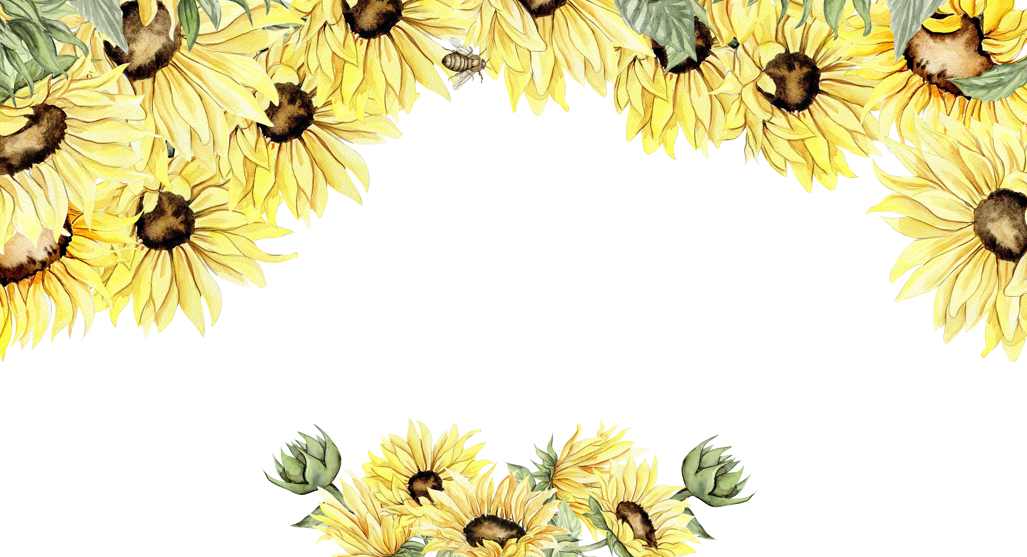 Sunflower davetiye tasarımı